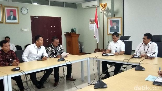  Puluhan jemaah First Travel menyambangi Inspektorat Jenderal (Itjen) Kemenag, Senin (28/1/2019)