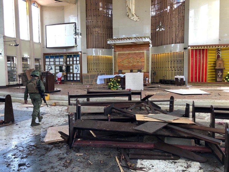 Filipina Jangan Tergesa Simpulkan Penyerang Gereja Warga Indonesia Filipina Jangan Tergesa Simpulkan Penyerang Gereja Warga Indonesia
