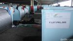 Lapak Penampungan PKL di Blok F Tanah Abang Sepi Banget