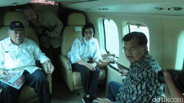 JK hingga Anies Tinjau Titik Kemacetan Jabodetabek dengan Heli