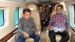 Naik Heli, JK dan Anies Tinjau Titik Kemacetan Jabodetabek