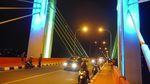Foto: Cantiknya Jembatan Musi IV Palembang di Kala Malam