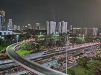 Suasana Malam Jakarta dalam Bidikan Smartphone