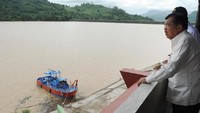 Bendungan Bili-Bili pun untuk sementara ditutup setelah lima hari usai terjadinya banjir di sebagian wilayah di Sulawesi Selatan. Istimewa/Dok. Tim Media Wapres.