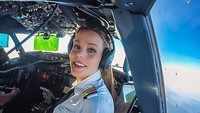 Malin Rydqvist, pilot wanita yang berasal dari Swedia. Namun ia menetap di Kroasia (flymalin/Instagram)