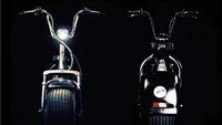 Skuter listrik ini disapa Phat Scooters, dengan desain unik Cruiser skuter listrik ini terlihat kece dengan memiliki satu penumpang. Kerennya skuter listrik ini bisa diubah sesuai dengan keinginan si pemilik. Foto: dok. Phat Skuters