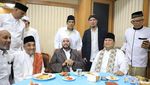 Momen Ahmad Dhani Ngopi Bareng Fadli Zon dan Makan Bubur Bersama Prabowo