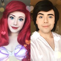 Lihat saja penampilannya sebagai Ariel dari film animasi Little Mermaid berikut. Foto: Instagram @therichardarthur