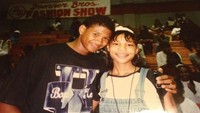 Usher saat SMA bersama kakak perempuan netizen yang mengunggah foto tersebut. Dok. Ist