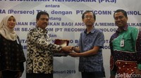 Kedua perusahaan menandatangani Nota Kesepahaman mengenai penyediaan fasilitas KPR BTN Mikro kepada mitra atau anggota Sejasa.com di Jakarta, Selasa (29/1/2019).