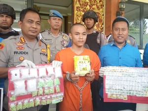 Pengedar Permen Narkoba Dibekuk di Denpasar