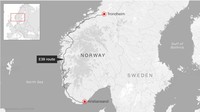 Karena lanskapnya terdiri gletser, tebing hingga pegunungan, Norwegia punya proyek infrastruktur terowongan dan jalan senilai USD 40 miliar atau setara Rp 563,7 triliun. Rutenya dari Kota Kristiansand ke Trondheim (NPRA/CNN Style)