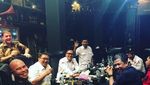 Momen Ahmad Dhani Ngopi Bareng Fadli Zon dan Makan Bubur Bersama Prabowo