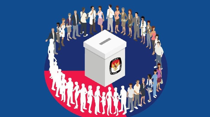 Infografis data pemilih Golput