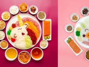 Biskuit Bak Kwa dan Yusheng Unicorn Khas Singapura Untuk Imlek