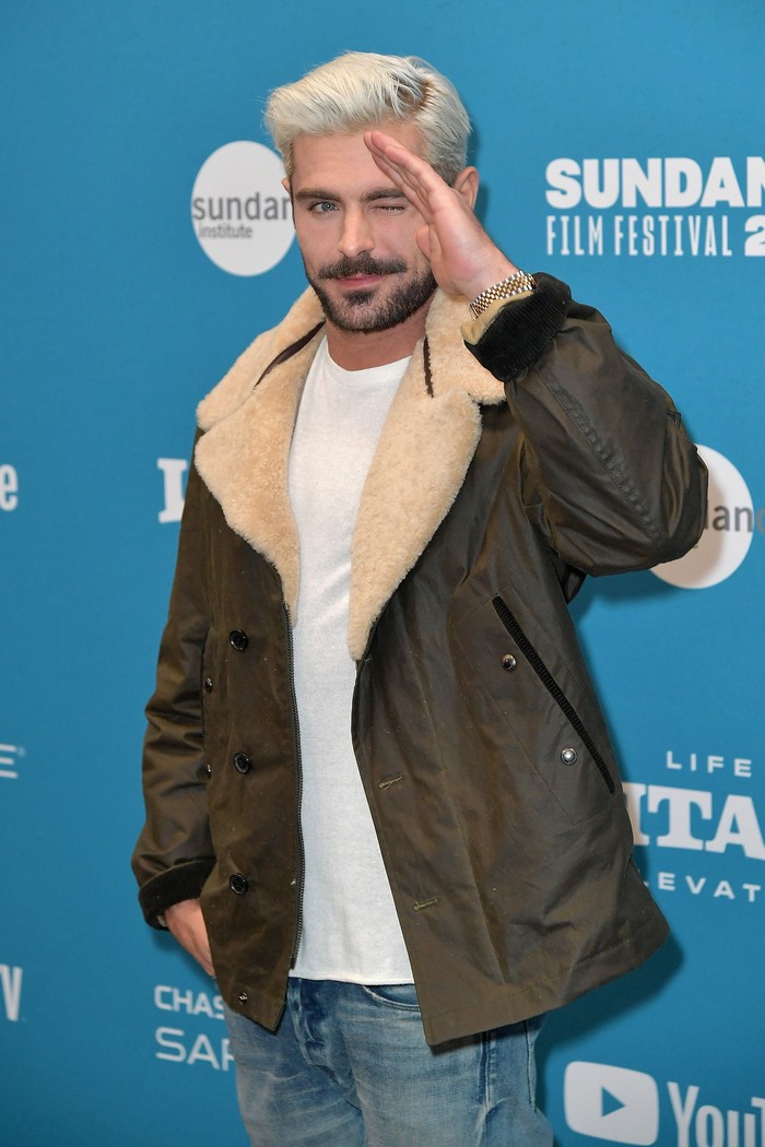 PARK CITY, UT - JANUARY 26:  Zac Efron attends the Extremely Wicked, Shockingly Evil And Vile Premiere during the 2019 Sundance Film Festival at Eccles Center Theatre on January 26, 2019 in Park City, Utah.  (Photo by Neilson Barnard/Getty Images)