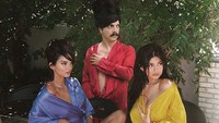 Sesorang membuat manipulasi foto dirinya dengan Kendall Jenner. Hasil karyanya tersebut sangat mirip hingga diapresiasi oleh para netizen.  Foto: Dok. Instagram/kirbyjenner