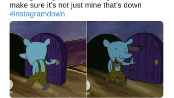 Kala Twitter jadi tempat untuk mengecek kebenarakan Instagram down atau tidak. (Foto: Twitter)