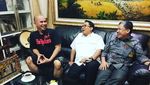 Momen Ahmad Dhani Ngopi Bareng Fadli Zon dan Makan Bubur Bersama Prabowo