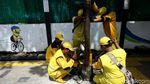 Akhirnya, Kabel Menjuntai di Kawasan Jakarta Dirapikan