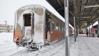 Salah satu stasiun Kereta Api Tsugaru (JNTO/CNN Travel)
