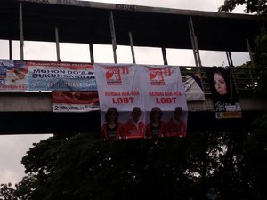Beredar Spanduk Hargai Hak LGBT, PSI: Bukan Buatan Kami