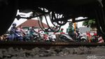 Perlintasan KA Jembatan Besi Padat Kendaraan