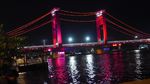 Foto: Cantiknya Jembatan Ampera di Malam Hari