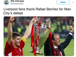 Fans Liverpool Puja Rafael Benitez di Medsos