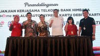 PT Telkom Indonesia (Persero) Tbk (Telkom) menjalin kerjasama dengan Himpunan Bank Negara (HIMBARA), yakni Bank BRI, Bank Mandiri, Bank BNI dan Bank BTN. Penandatanganan Perjanjian Kerjasama ini  yakni untuk Program Diskon Pembayaran IndiHome menggunakan Autopayment Kartu Kredit dan Kartu Debit Bank HIMBARA.