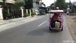 Serba Pink, Becak di Tasikmalaya ini Nyentrik Banget