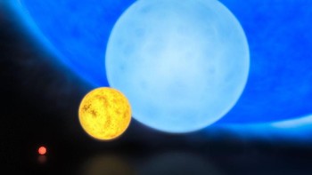 R136a1 merupakan bintang yang massanya 256 kali dari Matahari dan juga 7,4 juta kali lebih terang. Diperkirakan, ia merupakan gabungan dari beberapa bintang yang hendak mau mati. Foto: European Southern Observatory (ESO)