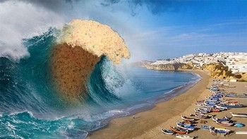 Tsunami nasi goreng. Foto: Bored Panda