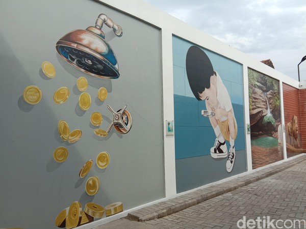 Foto: Wisata 3D Mural di Toko Fashion Ujung Berung, Bandung