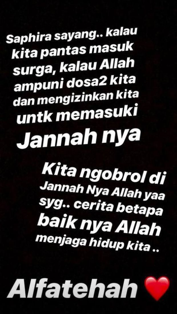 Chacha Frederica Sedih Tak Sempat Baca WA Terakhir dari Saphira Indah