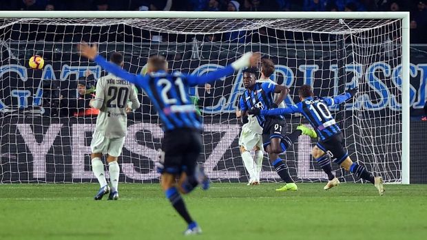 Juventus kalah 0-3 dari Atalanta.