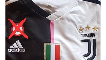 Penanda kampiun Coppa Italia dipastikan absen dari jersey Juventus. (Foto: Internet/Twitter)