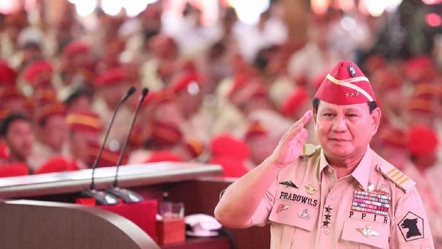 Berikan Dukungan, Massa Purnawirawan TNI/Polri 'Geruduk' Rumah Prabowo - detikNews