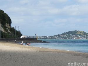 Foto: Pantai Mission Bay yang Cantik di Auckland