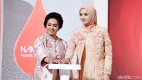Laudya Cynthia Bella saat ditemui di kawasan Kota Kasablanka, Jakarta Selatan pada Kamis (31/1). Pool/Noel/detikFoto.