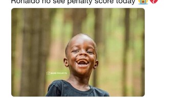 Netizen yang ini membully Ronaldo soal penalti. (Foto: Internet/Twitter)