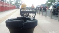 Miris! 13 Lampu Taman Jembatan Ampera Palembang Dirusak