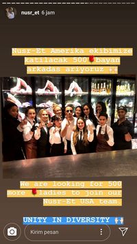 Salt Bae Cari 500 Wanita Untuk Tim Nurs-Et di Amerika