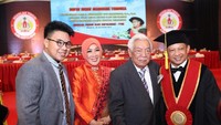 Awaloedin bersama Kapolri Jenderal Tito Karnavian di acara Rapat Senat Akademik Terbuka di PTIK pada 2018 lalu.