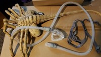 Supaya terlihat lebih menarik seorang pria bernama Jared Gray mengubah alat CCAP-nya menjadi mahluk facehugger seperti dalam cerita fiksi alien. (Foto: jaredisgray.com)