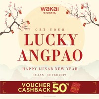 Wakai juga ikut merayakan pergantian tahun baru China dengan memberi sale khusus Imlek. Hingga 10 Februari, Anda berkesempatan mendapatkan cashback hingga 50% pembelian dengan minimal transaksi Rp 500 ribu. Foto: Instagram/Twitter