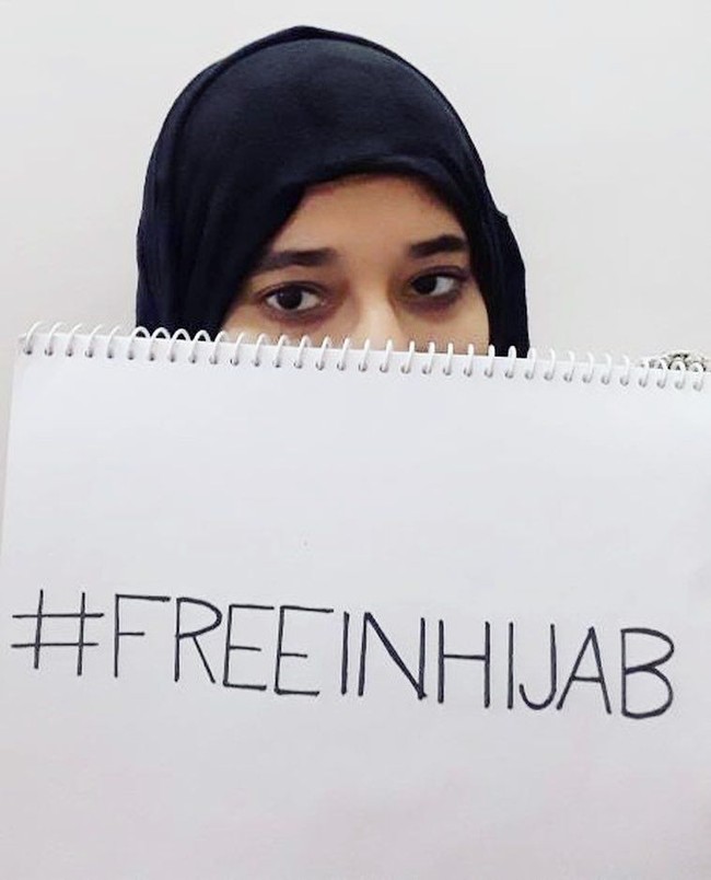 Hijabers lain berdarah Palestina-Amerika mengaku berhijab sudah delapan tahun dan selama ini beraktivitas seperti biasa. Ia bekerja atau pergi ke gym seperti warga negara yang lain. Foto: Instagram/WorldHijabDay