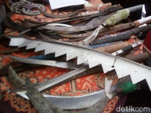 Tawuran Berdarah di Magelang, 30 Sajam Disita dari Tangan Pelajar