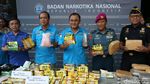 BNN Pamerkan 1,4 Ton Ganja Jaringan Aceh