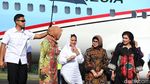 Momen Jokowi Tiba di Magetan Bersama Iriana